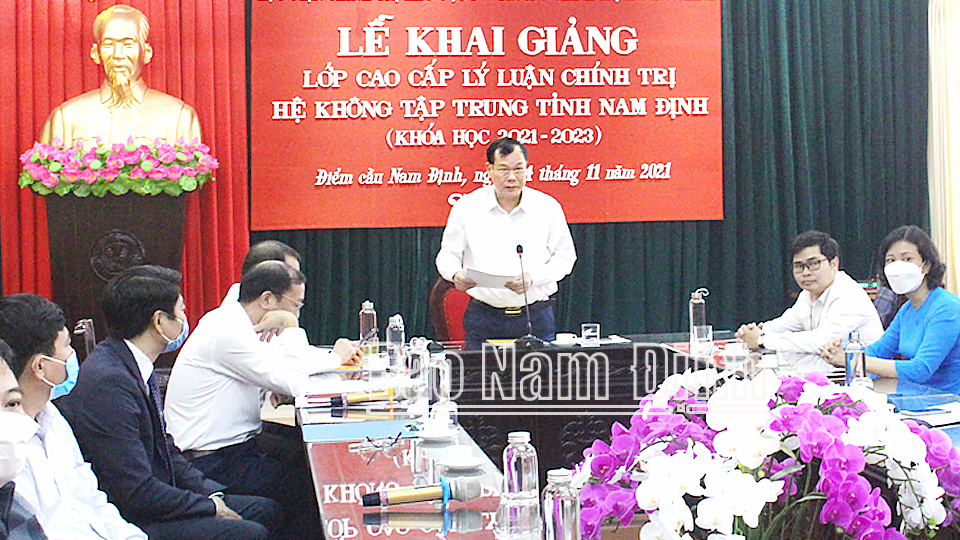 Khai giảng lớp Cao cấp lý luận chính trị hệ không tập trung khóa học 2021-2023