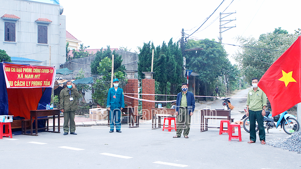 Tăng cường các biện pháp phòng, chống dịch trong khu cách ly, phong tỏa xã Nam Mỹ
