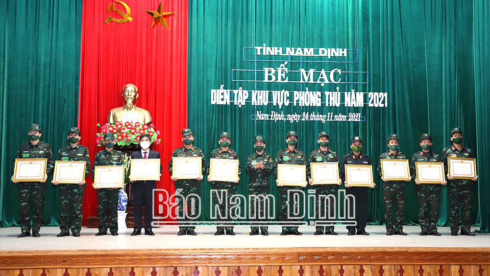 Hoàn thành xuất sắc nhiệm vụ tổ chức diễn tập khu vực phòng thủ tỉnh năm 2021
