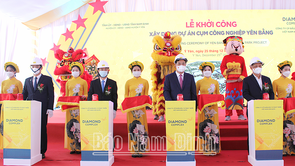 Khởi công dự án xây dựng và kinh doanh hạ tầng Cụm Công nghiệp Yên Bằng