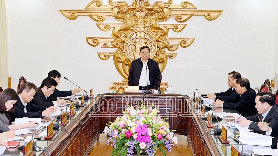 Ban Thường vụ Tỉnh ủy tổ chức kiểm điểm tự phê bình và phê bình đối với tập thể và cá nhân năm 2021