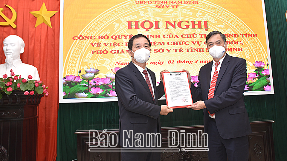 Công bố Quyết định bổ nhiệm Giám đốc, Phó Giám đốc Sở Y tế