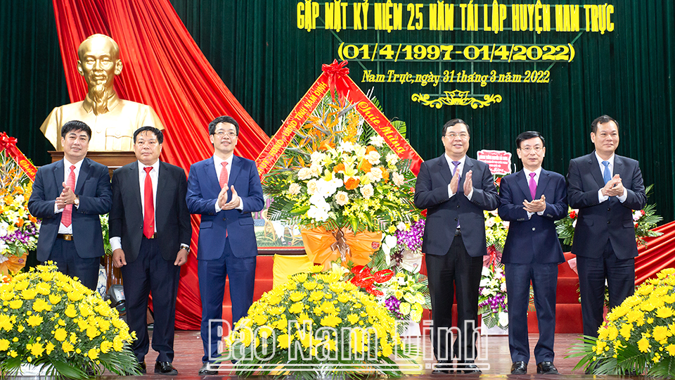 Huyện Nam Trực tổ chức kỷ niệm 25 năm tái lập huyện