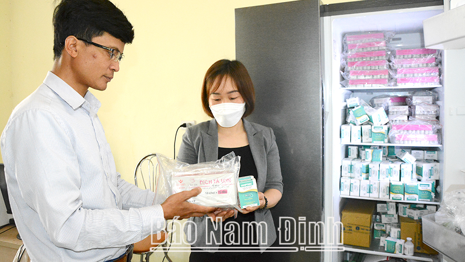 Ý Yên tăng tỷ lệ tiêm phòng cho đàn vật nuôi