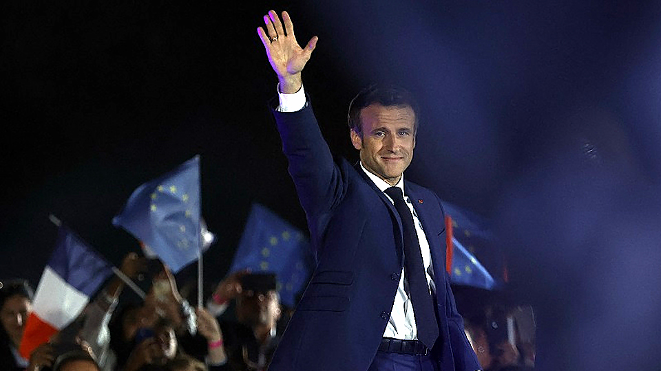 Lãnh đạo châu Âu chúc mừng Tổng thống Pháp Emmanuel Macron tái đắc cử