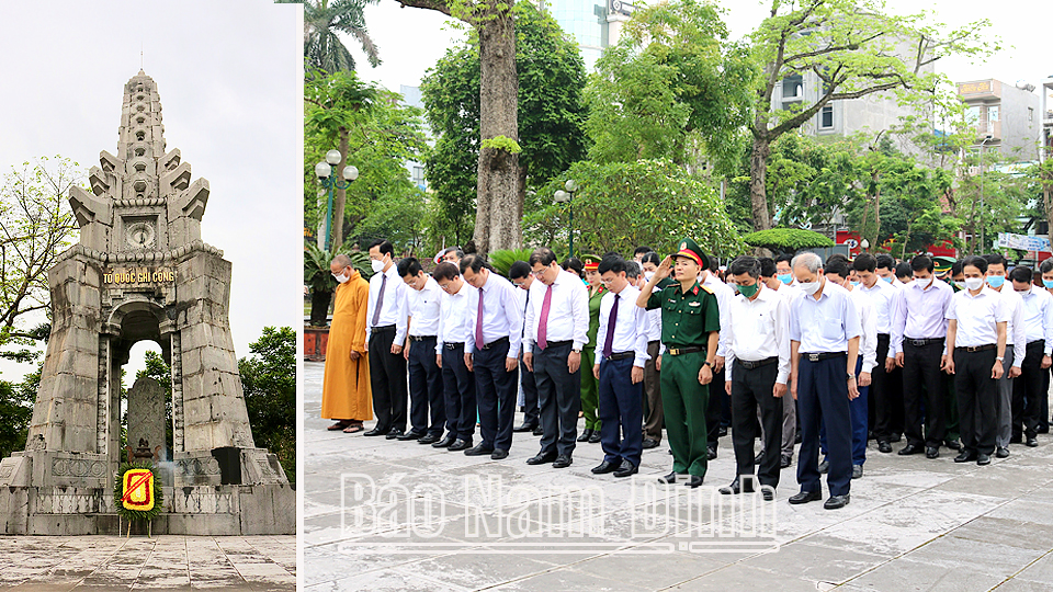 Dâng hương tưởng nhớ các Anh hùng Liệt sĩ nhân kỷ niệm Ngày Giải phóng miền Nam, thống nhất đất nước