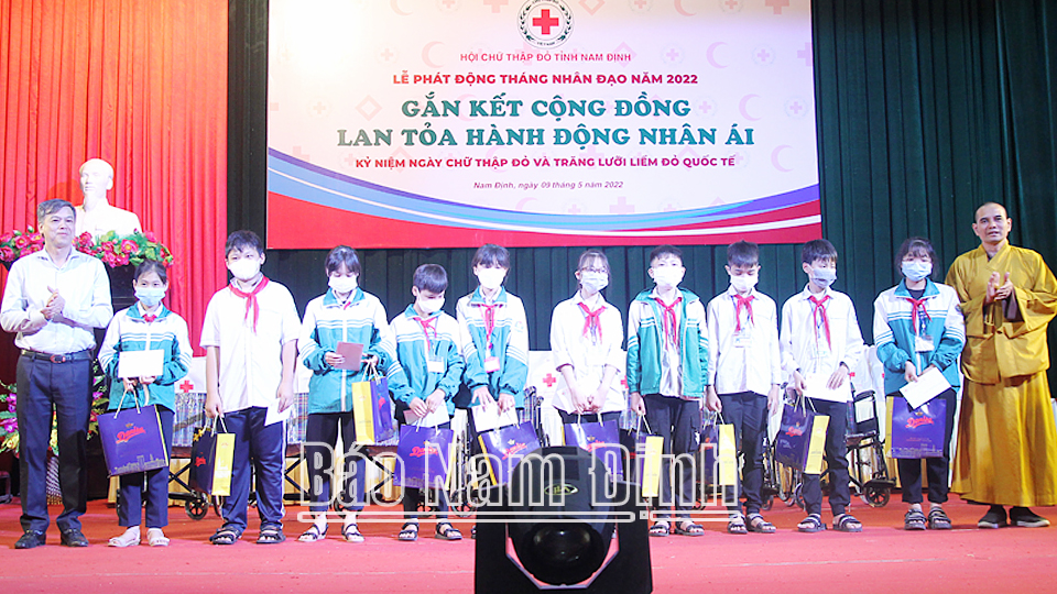 Hội Chữ thập đỏ tỉnh phát động Tháng Nhân đạo năm 2022