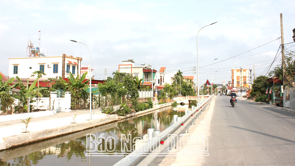 Hải Hậu phấn đấu hoàn thiện hạ tầng xây dựng nông thôn mới nâng cao, kiểu mẫu