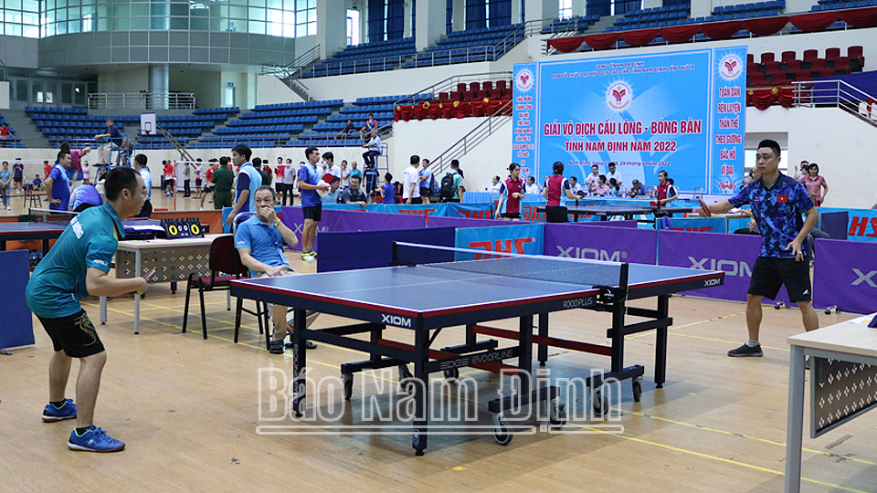 Giải Cầu lông, Bóng bàn tỉnh năm 2022