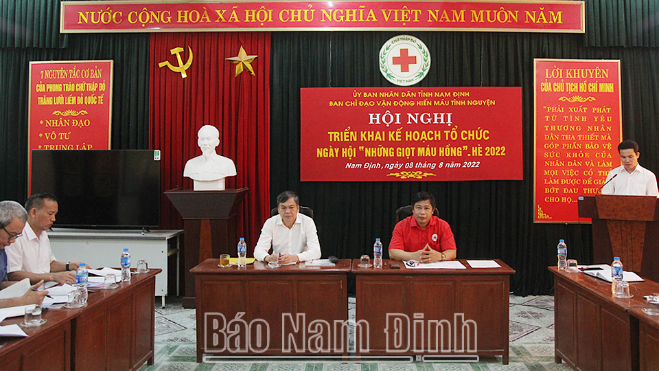 Triển khai kế hoạch tổ chức Ngày hội "Những giọt máu hồng" hè năm 2022