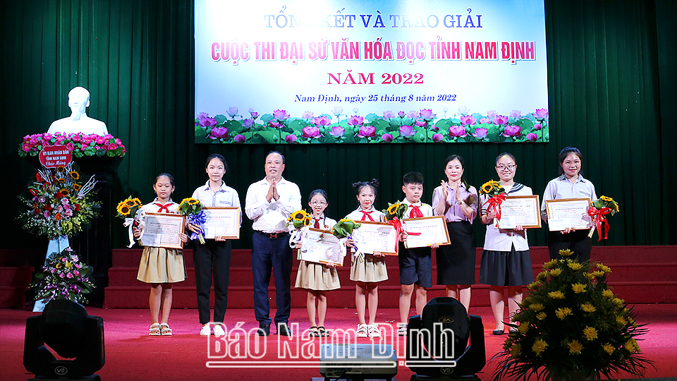 Tổng kết, trao giải cuộc thi "Đại sứ văn hoá đọc tỉnh Nam Định năm 2022"