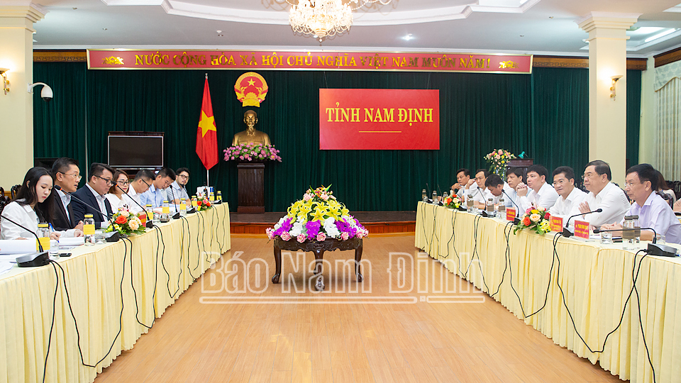 Công ty TNHH VSIP Hải Phòng tìm hiểu cơ hội đầu tư tại tỉnh ta