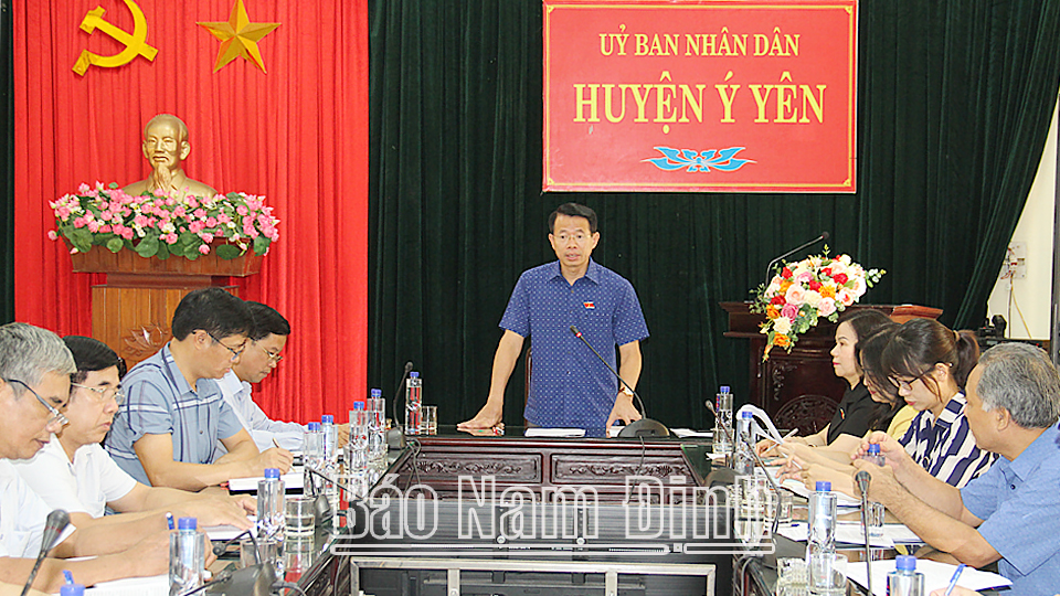 Giám sát việc quản lý, sử dụng phân bón hóa học, thuốc bảo vệ thực vật tại huyện Ý Yên