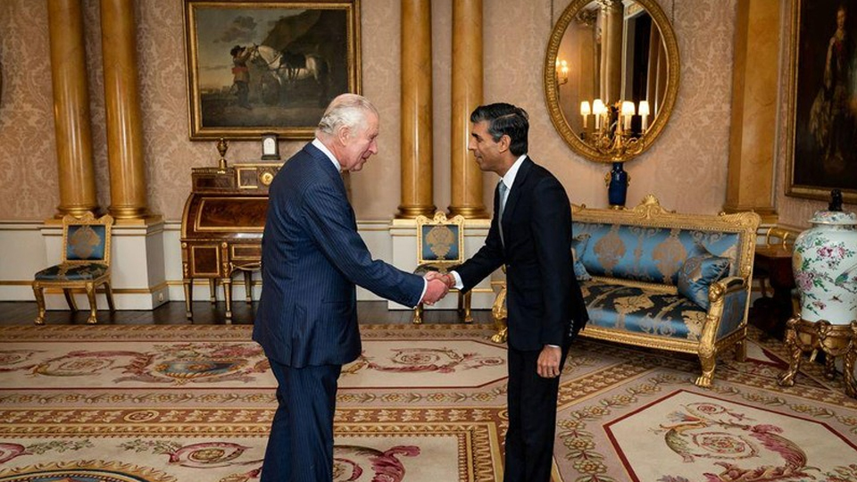 Ông Rishi Sunak chính thức được bổ nhiệm làm Thủ tướng Anh