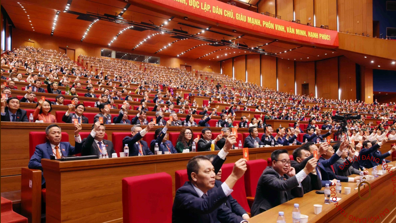 Delegates at the 14th National Party Congress.