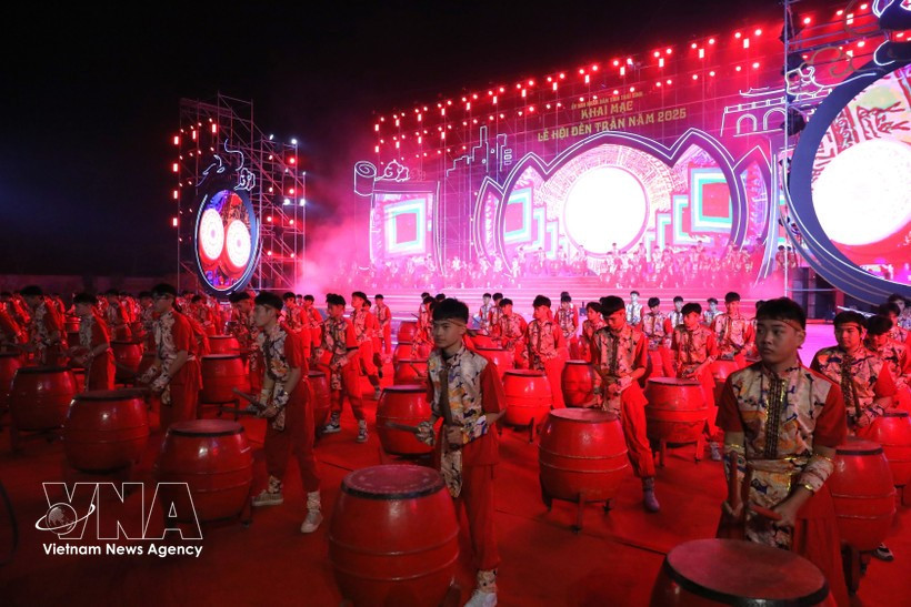 At the opening of the Tran Temple Festival last year. (Photo: VNA)